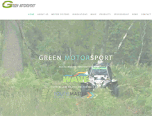 Tablet Screenshot of greenmotorsport.com